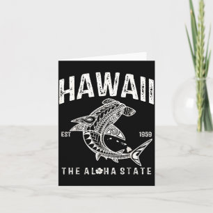 Tarjeta Hawái Tribal Shark Aloha lynés hawaiano Playa