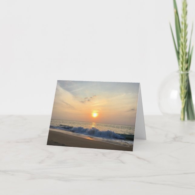 Tarjeta hawaiano beach sunset notecard (Anverso)