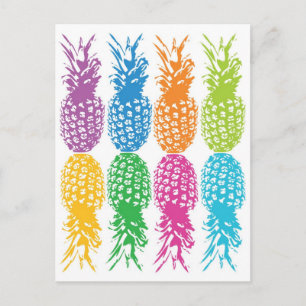 Tarjeta Hawaii Retro Pineapple