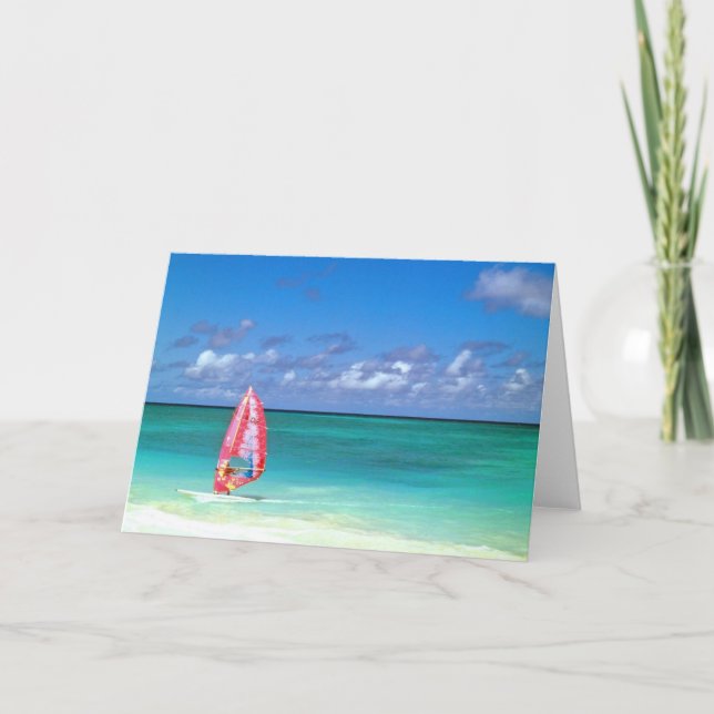 Tarjeta Hawaii Windsurfing (Anverso)