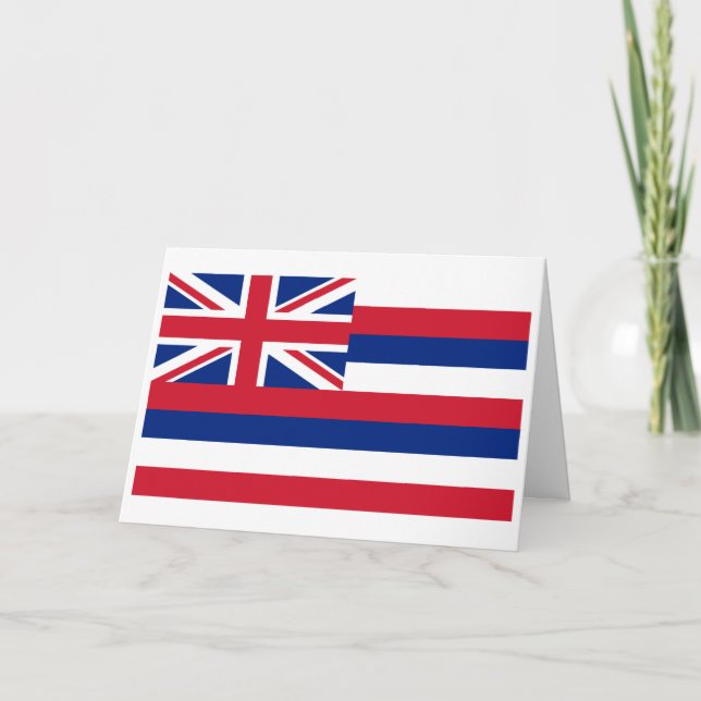 Tarjeta Hawaiian Flag, Flag of Hawaii (Anverso)