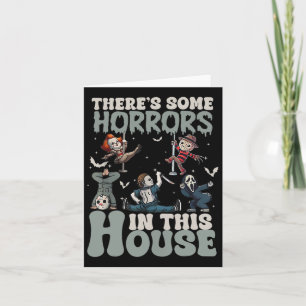 Tarjeta Hay algunos horrores en esta casa divertido terror