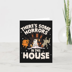 Tarjeta Hay algunos horrores en esta casa Fantasma Hallowe