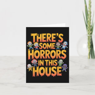 Tarjeta Hay Algunos Horrores En Esta Casa Graciosa Hallowe