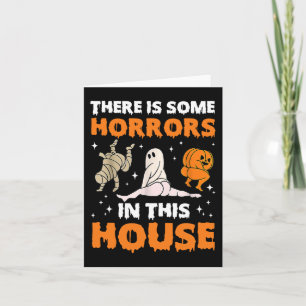 Tarjeta Hay algunos horrores en esta casa que dicen gracio