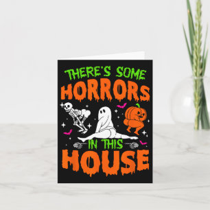 Tarjeta Hay algunos horrores en este Halloween divertido d
