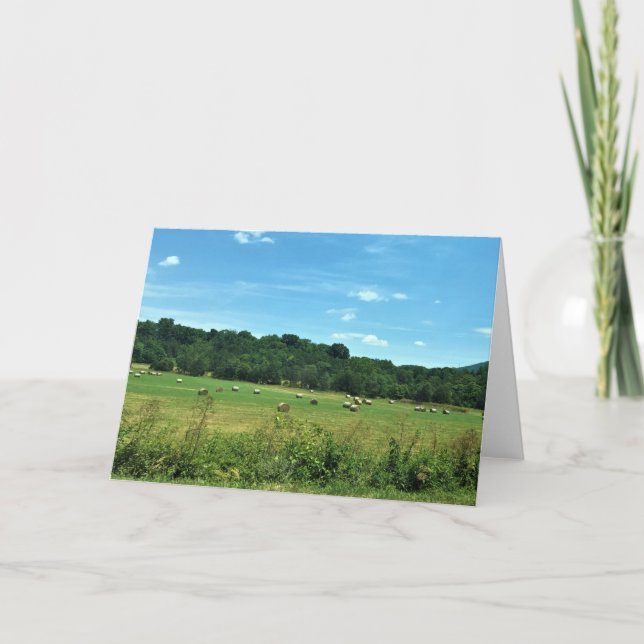 Tarjeta Hay Bales, Wytheville, Virginia (Anverso)