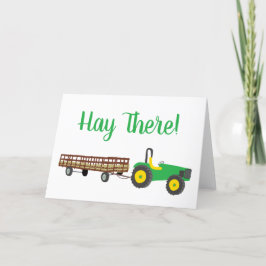 Tarjeta Hay en el tractor y Hay Wagon Hayride