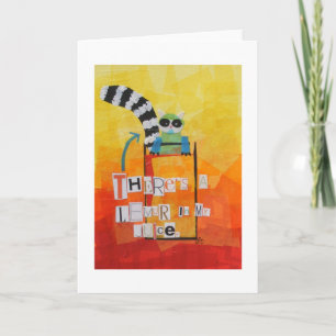 Tarjeta Hay un Lemur en mi jugo