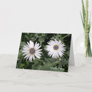 Tarjeta Hay un saludo de citas de baile africano de flores