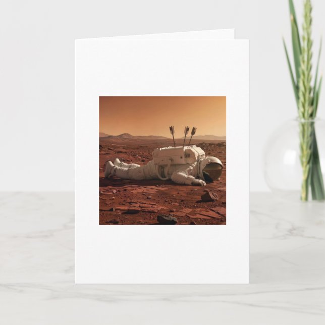 TARJETA HAY VIDA EN MARTE  (Anverso)