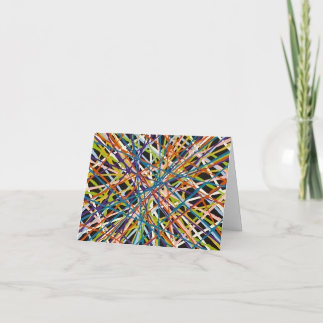 Tarjeta Haystack en blanco negro notecard (Anverso)