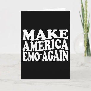 Tarjeta Haz a América Emo de Nuevo Divertido Goth Nosotros