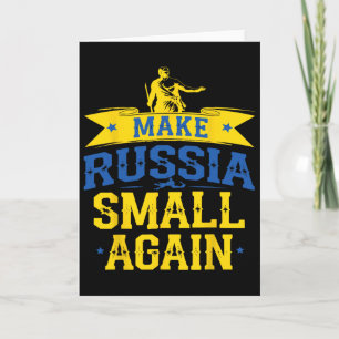 Tarjeta Haz a Rusia Pequeña de Nuevo – Divertida inspirada