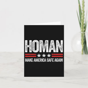 Tarjeta Haz América Segura De Nuevo Tom Homan Divertido Pa