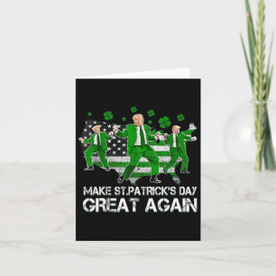 Tarjeta Haz de nuevo genial el día de San Patricio Bandera