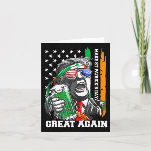 Tarjeta Haz de nuevo genial el día de San Patricio Cerveza