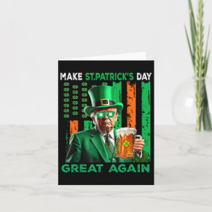 Tarjeta Haz de nuevo genial el día de San Patricio Cerveza