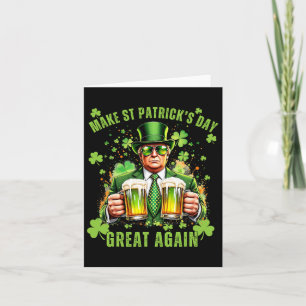 Tarjeta Haz de nuevo genial el día de San Patricio Diverti