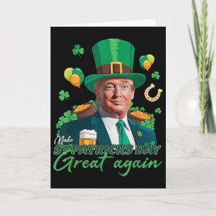 Tarjeta Haz de nuevo genial el día de San Patricio Diverti