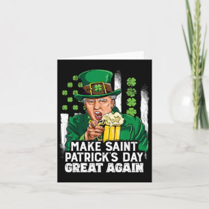 Tarjeta Haz de nuevo genial el día de San Patricio Diverti