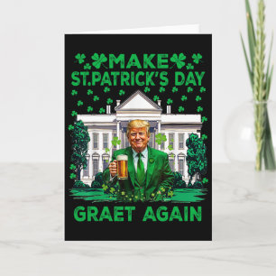 Tarjeta Haz de nuevo genial el día de San Patricio Diverti