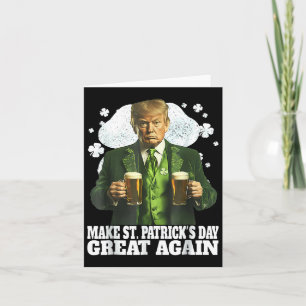 Tarjeta Haz de nuevo genial el día de San Patricio Diverti
