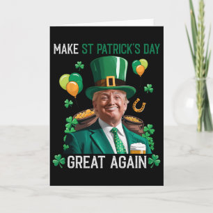 Tarjeta Haz de nuevo genial el día de San Patricio Leprech