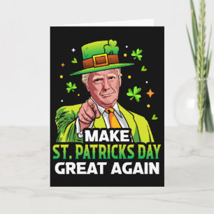 Tarjeta Haz de nuevo genial el día de San Patricio Pres Lu