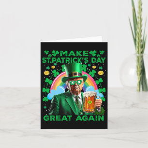 Tarjeta Haz el Día de San Patricio Grande de Nuevo Bandera