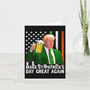 Tarjeta Haz el día de San Patricio Grande de Nuevo Bandera