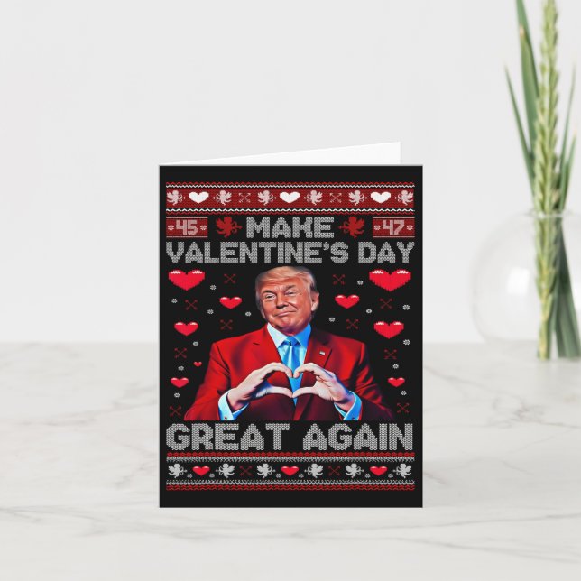 Tarjeta Haz el Día de San Valentín Grande de Nuevo Funny A (Anverso)