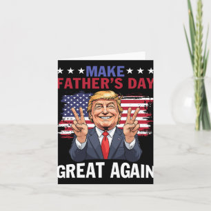 Tarjeta Haz el Día del Padre Grande de Nuevo Trump Patriót