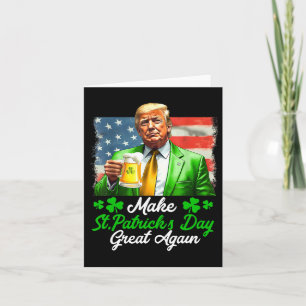 Tarjeta Haz Grande de Nuevo el Día de San Patricio Bandera