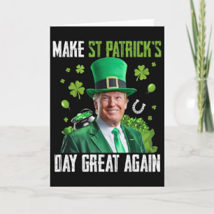 Tarjeta Haz Grande El Día De San Patricio De Nuevo Camiset