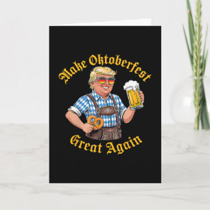 Tarjeta Haz Grande Otra vez Divertido Trump Cerveza Aleman
