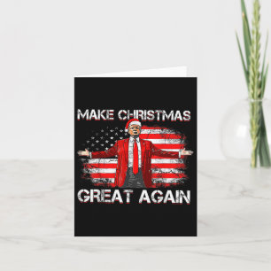 Tarjeta Haz grande otra vez Santa Graciosa Trump Navidad p