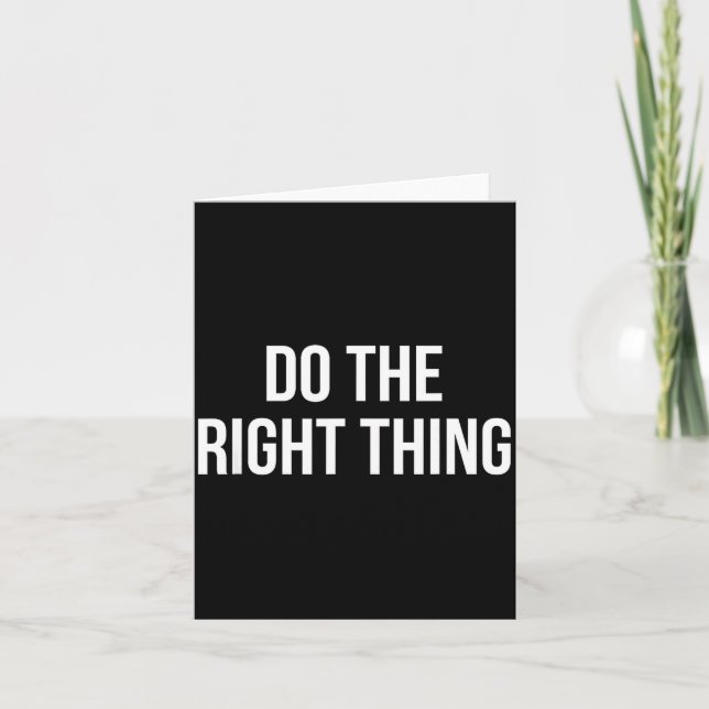 Tarjeta Haz la Camiseta Bien (Anverso)