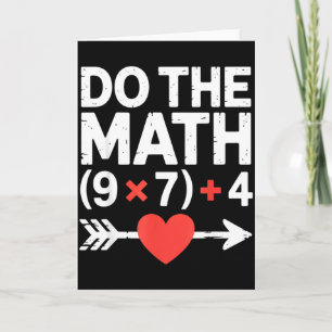 Tarjeta Haz Las Matemáticas 67 Día de San Valentín Seis Si