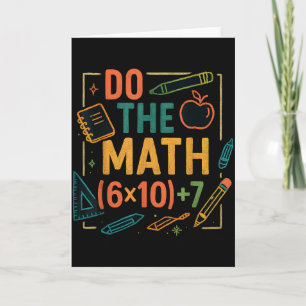 Tarjeta Haz Las Matemáticas 67 Ecuación Divertida De Regre