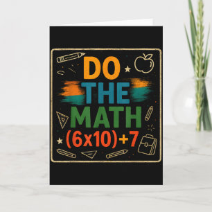 Tarjeta Haz Las Matemáticas Divertidas 67 Ecuación Regalo