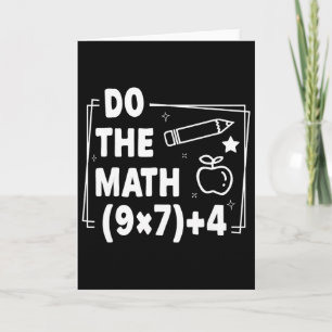 Tarjeta Haz Las Matemáticas Navidad Divertido 67 Meme Pemd