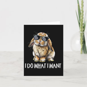 Tarjeta Haz Lo Que Quiero Mini Holland Lop Bunny Rabbit Lo