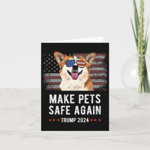 Tarjeta Haz Seguros a los Animales de Nuevo Corgi Perro Tr
