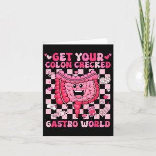 Tarjeta Hazte Revisar el Colon Gastro Mundo Gi Enfermera L