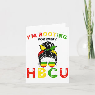 Tarjeta Hbcu Black History Messy Bun, estoy buscando por c
