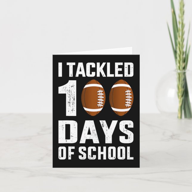 Tarjeta He abordado 100 días de escuela 100 días de estudi (Anverso)