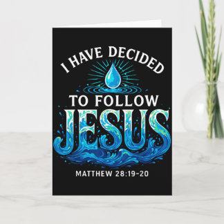 Tarjeta He Decidido Seguir a Jesús Bautismo Bautizado 
