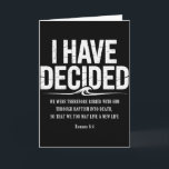 Tarjeta He Decidido Seguir a Jesús Versículo de la Biblia<br><div class="desc">He Decidido Seguir a Jesús Versículo de la Biblia del Bautismo Cristiano</div>