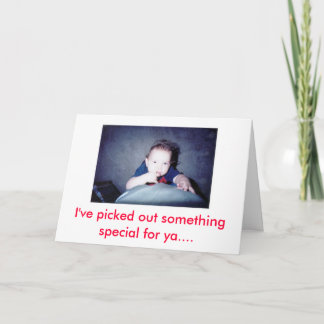 Tarjeta He elegido algo especial...